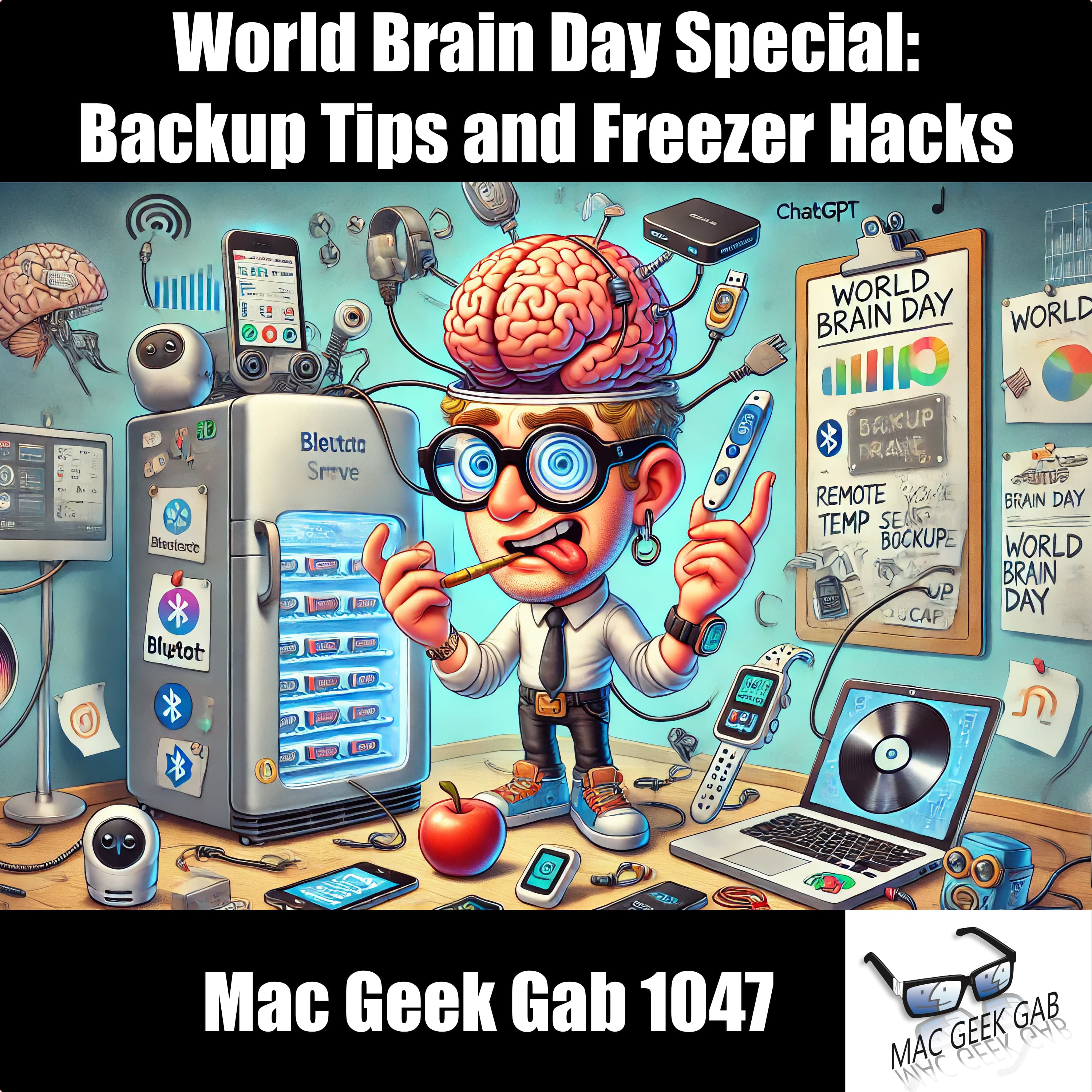 World Brain Day Special: Backup Tips and Freezer Hacks – Mac Geek Gab 1047 episode image